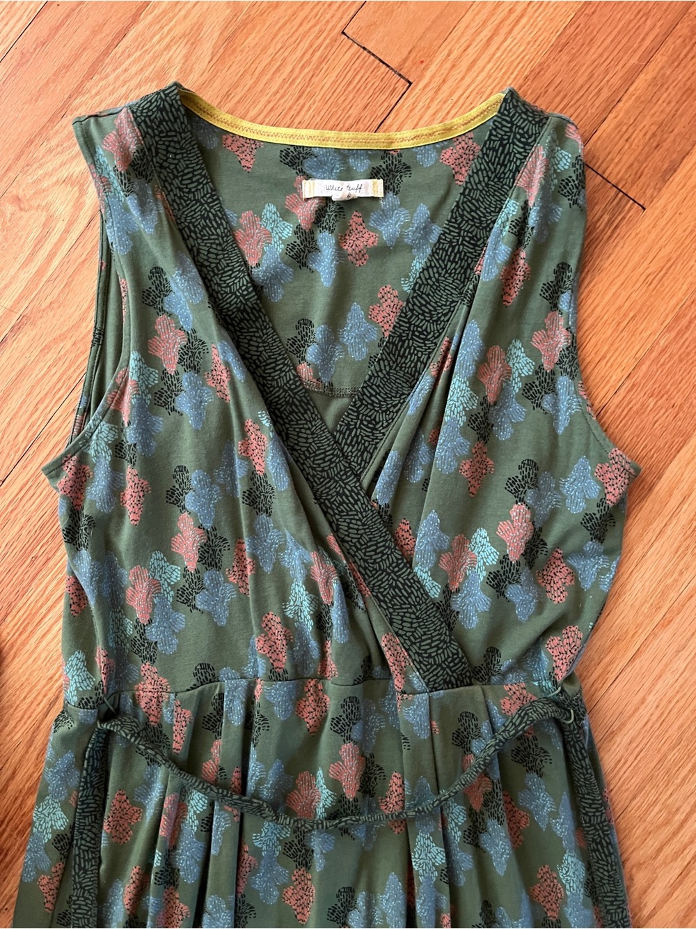 Dear Creatures Olive Floral Wrap Maxi Dress